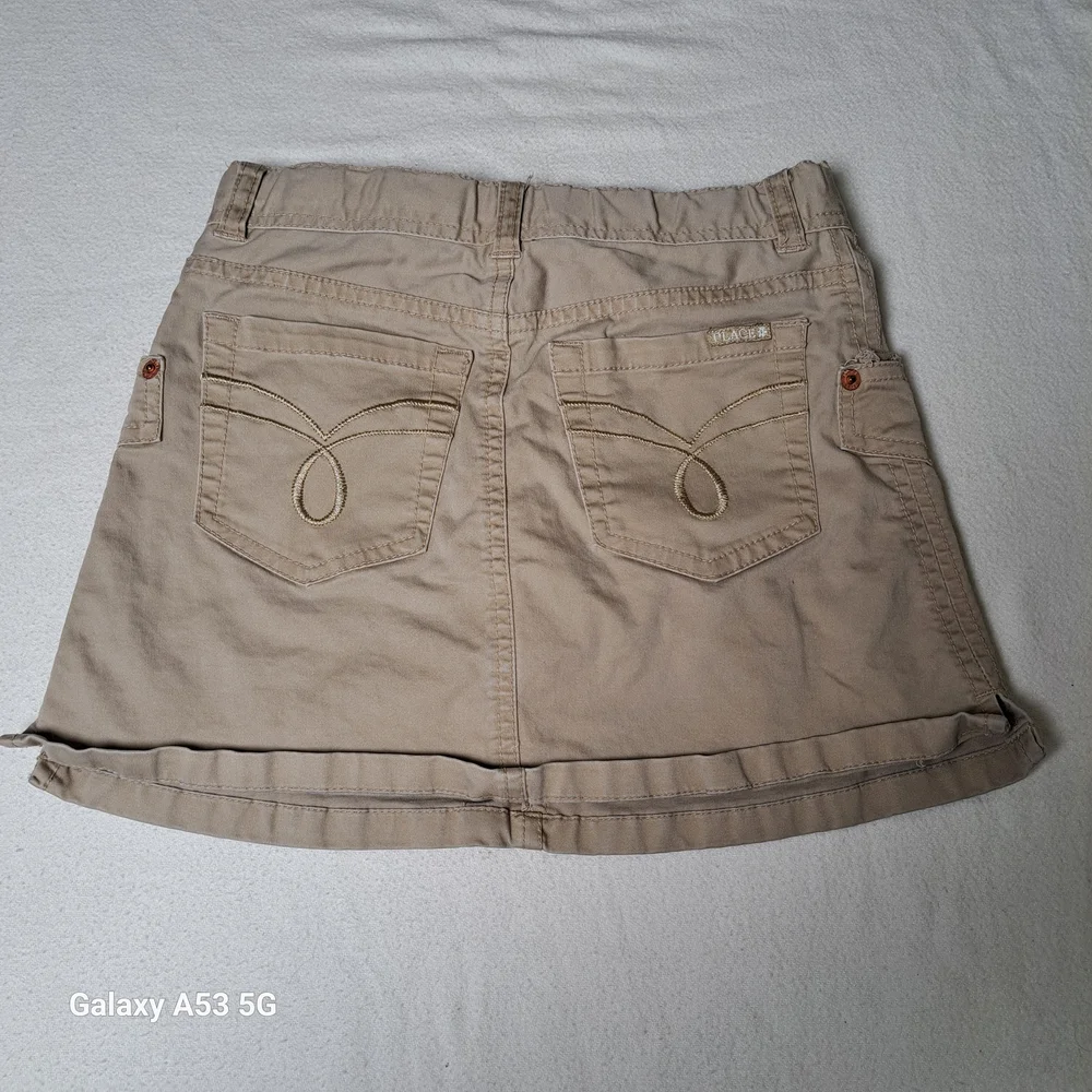 The Children's Place Khaki Button-Front Mini Skirt